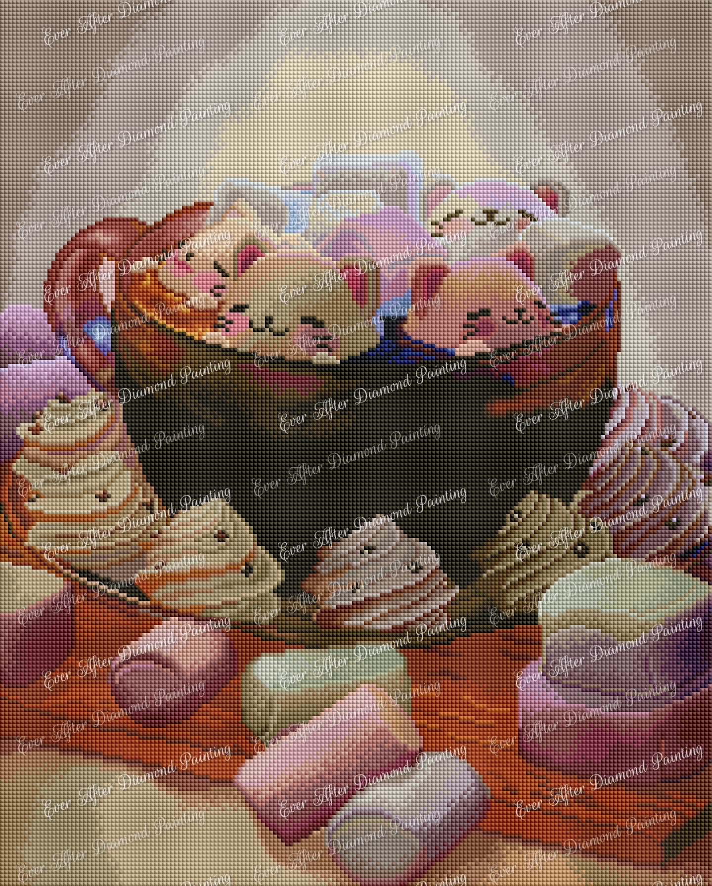 Marshmallow Kitties by Maria Gomez