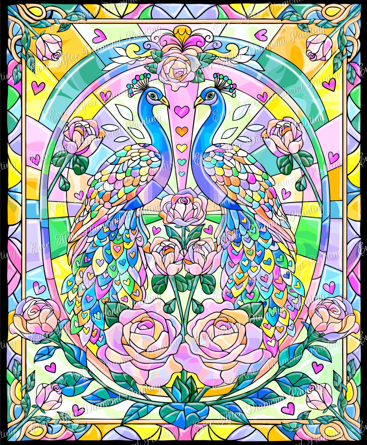 Stained Glass Peacock by Jess Stempel