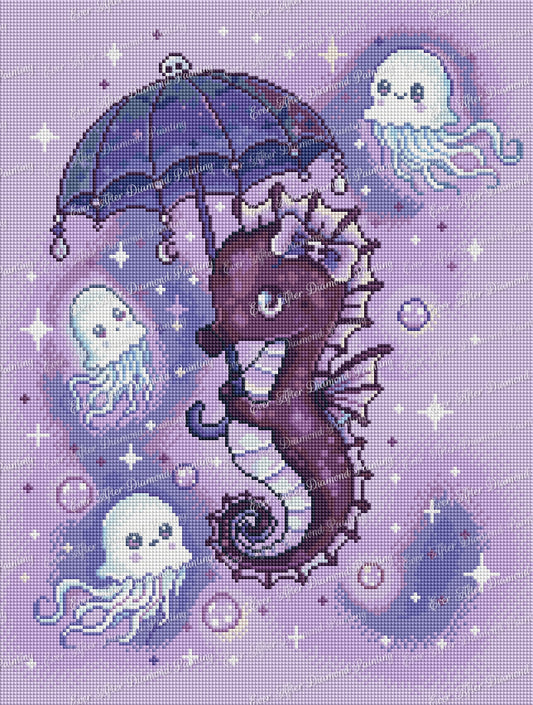 Gothic Seahorse by Galaxy Rain