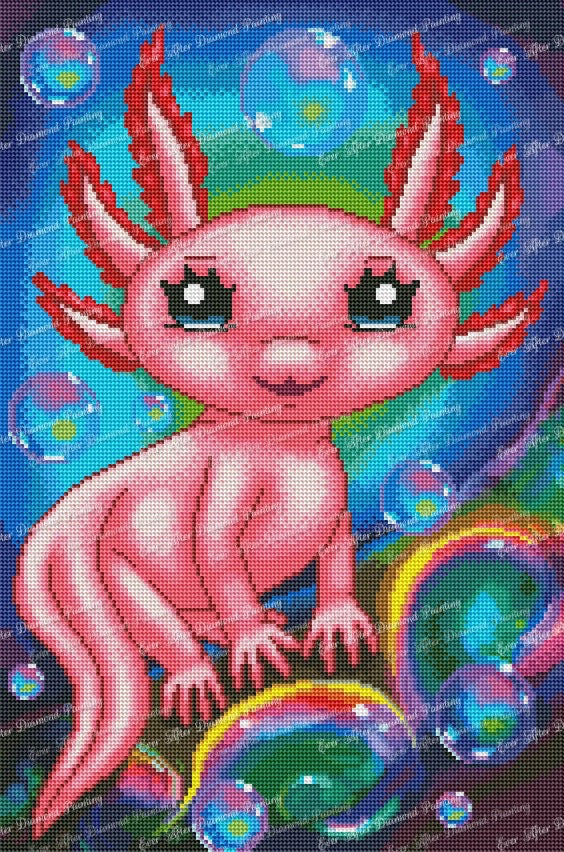 Bubbles the Axolotl by Emma Casey