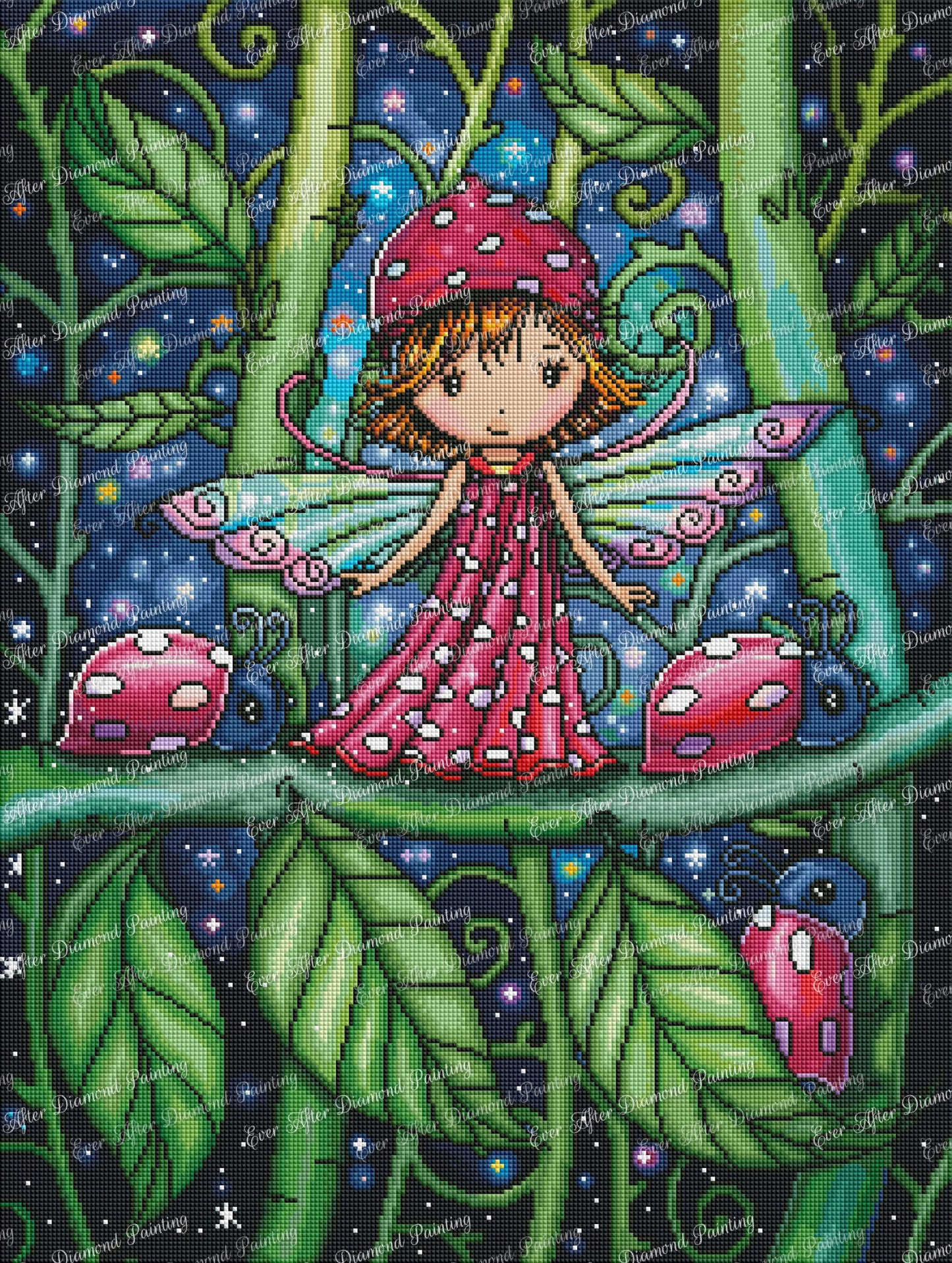 White Spotted Ladybug Fairy by Molly Harrison