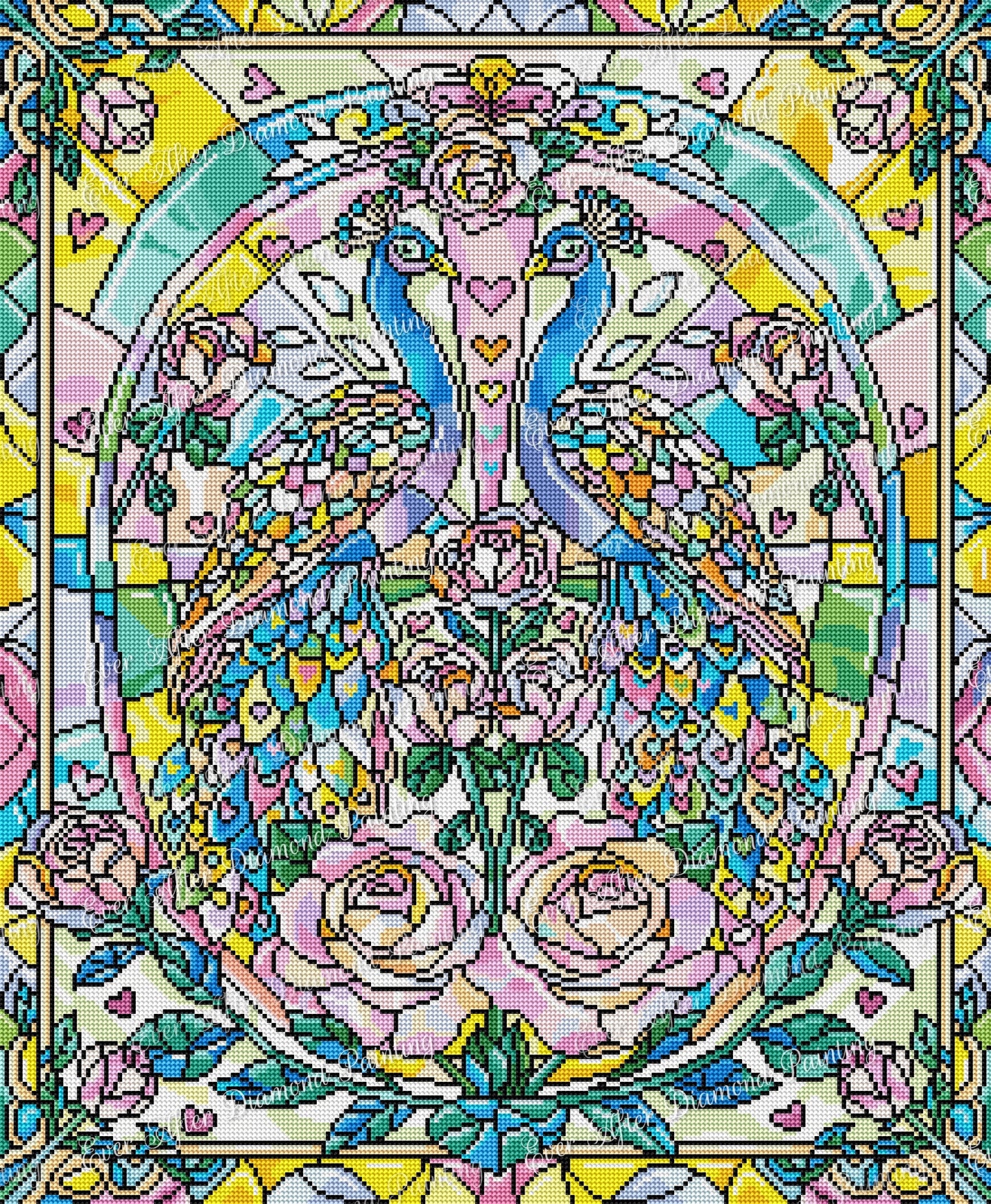 Stained Glass Peacock by Jess Stempel