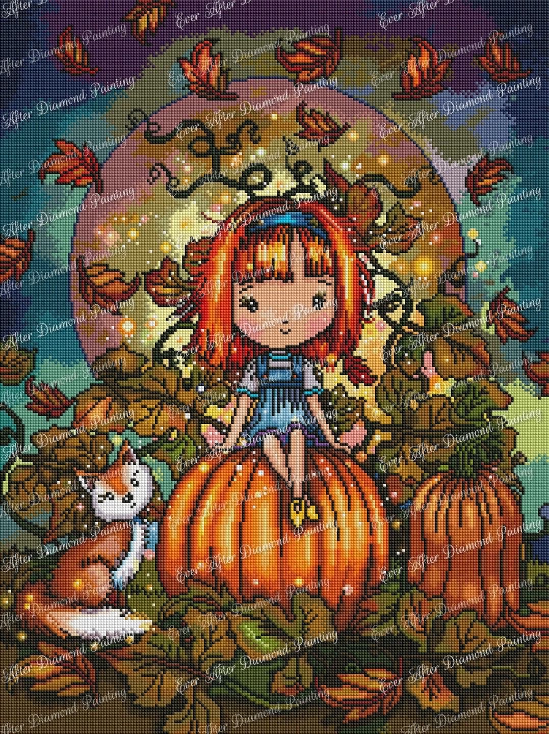 Fox In The Pumpkin Patch by Molly Harrison