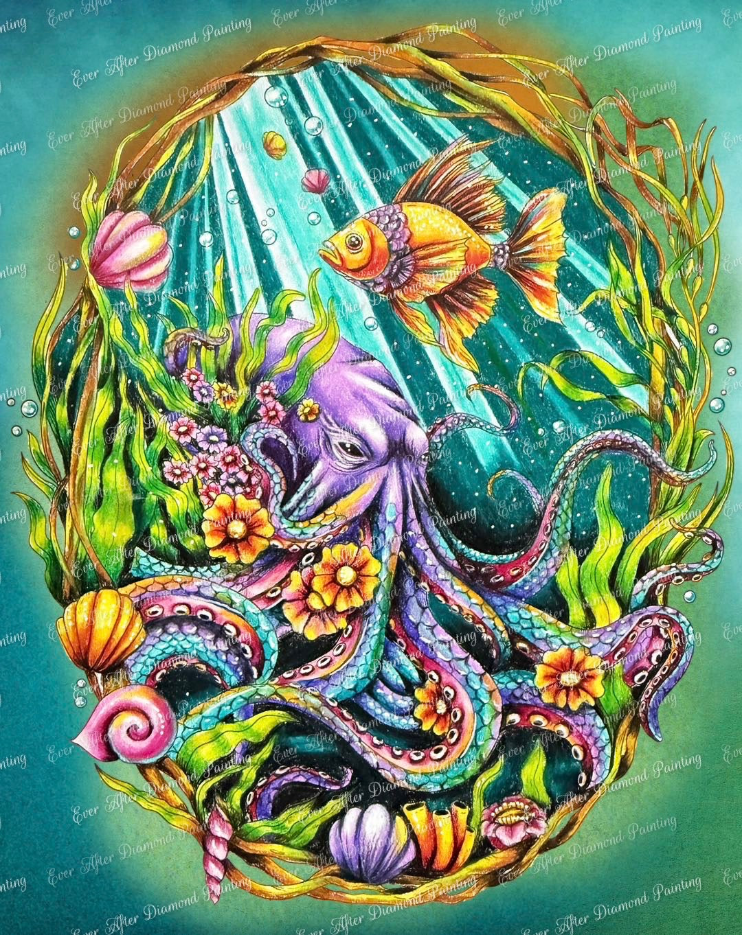 Octopus Garden by Annie Reyes – Ever After Diamond Painting
