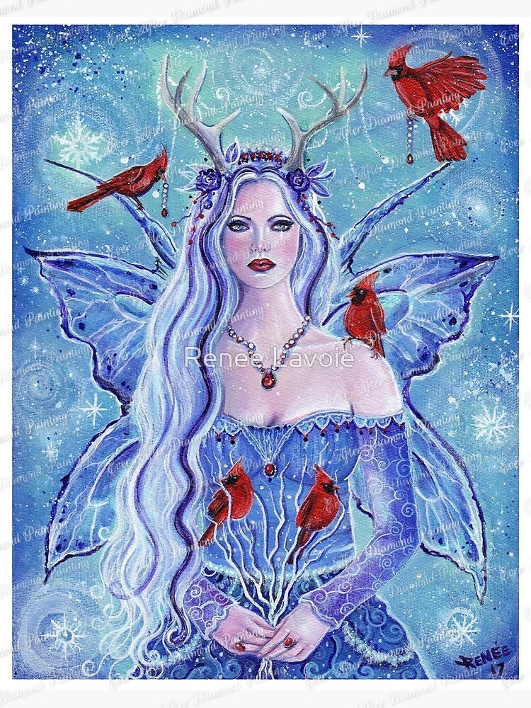 Lady of Winter Fairy by Renee L Lavoie