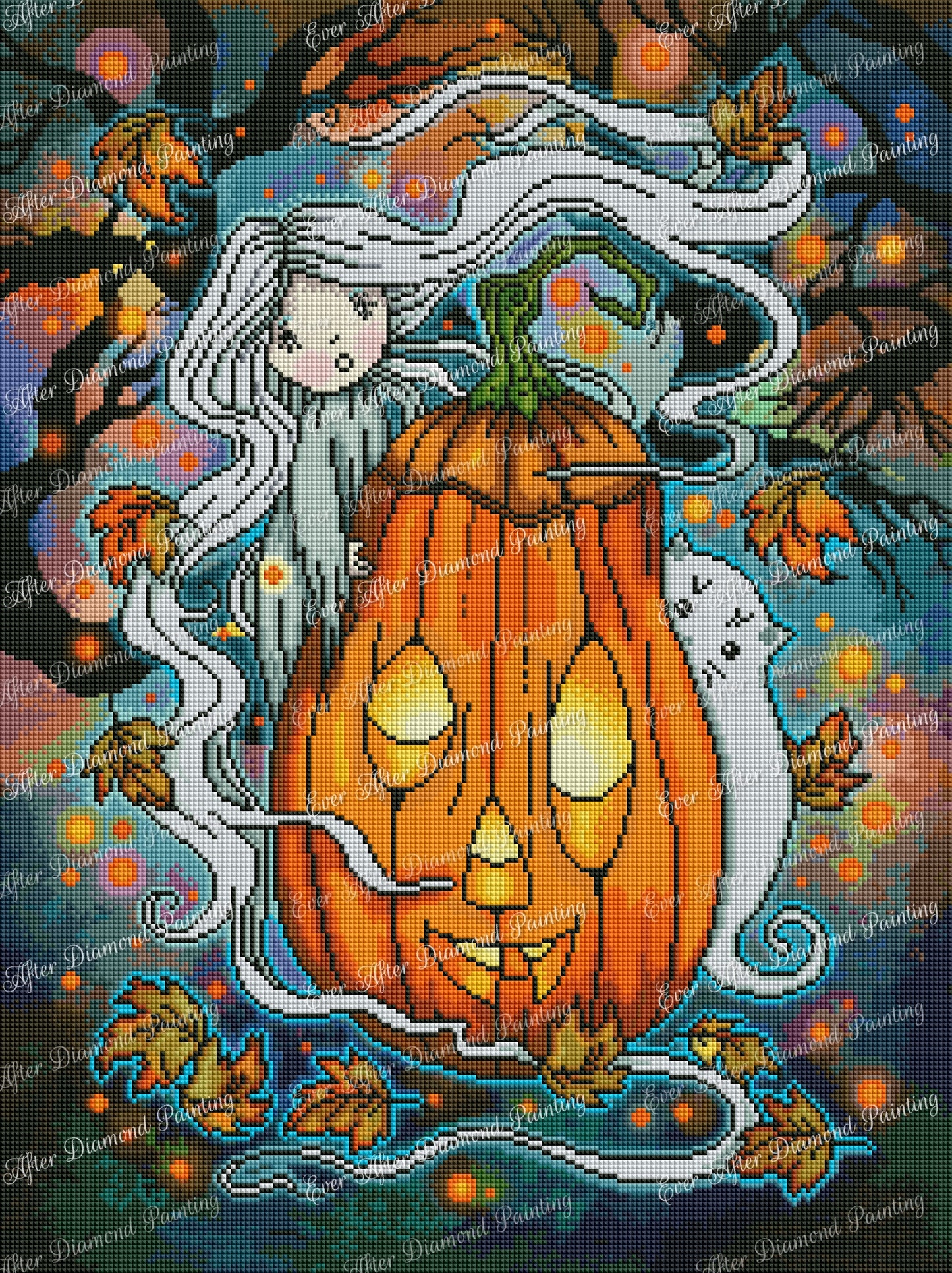 Little Ghost and Giant Pumpkin by Molly Harrison