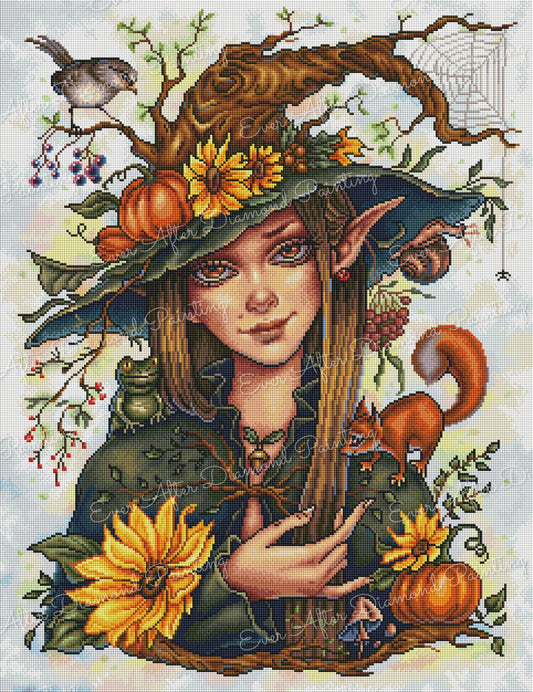 Autumn Forest Witch by Christine Karron