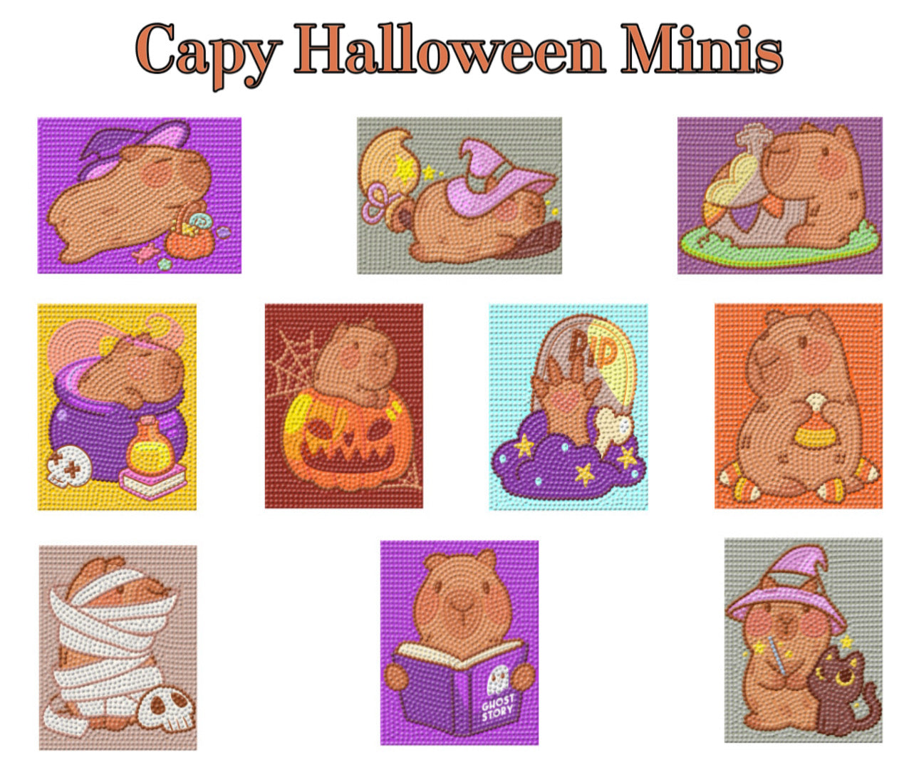 “Capy Halloween” Mini Set Featuring the Art Work of Applemoment