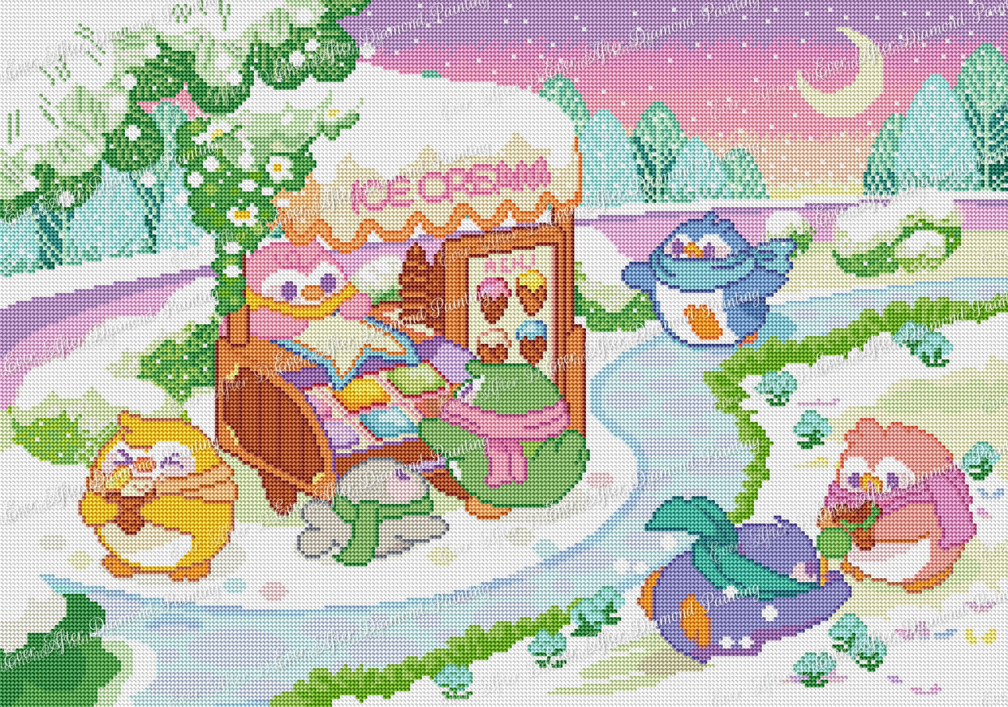 Penguin’s Ice Cream Shop by Applemoment