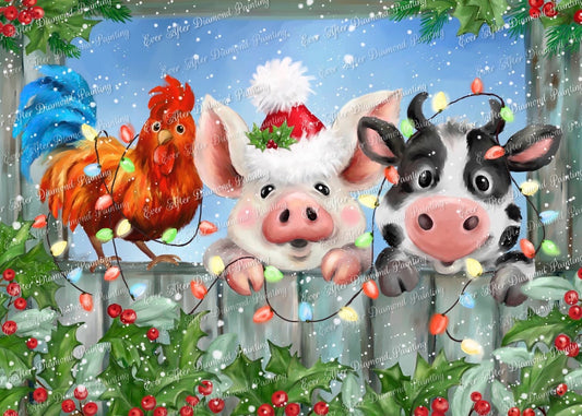 Barnyard Christmas Bash by Makiko