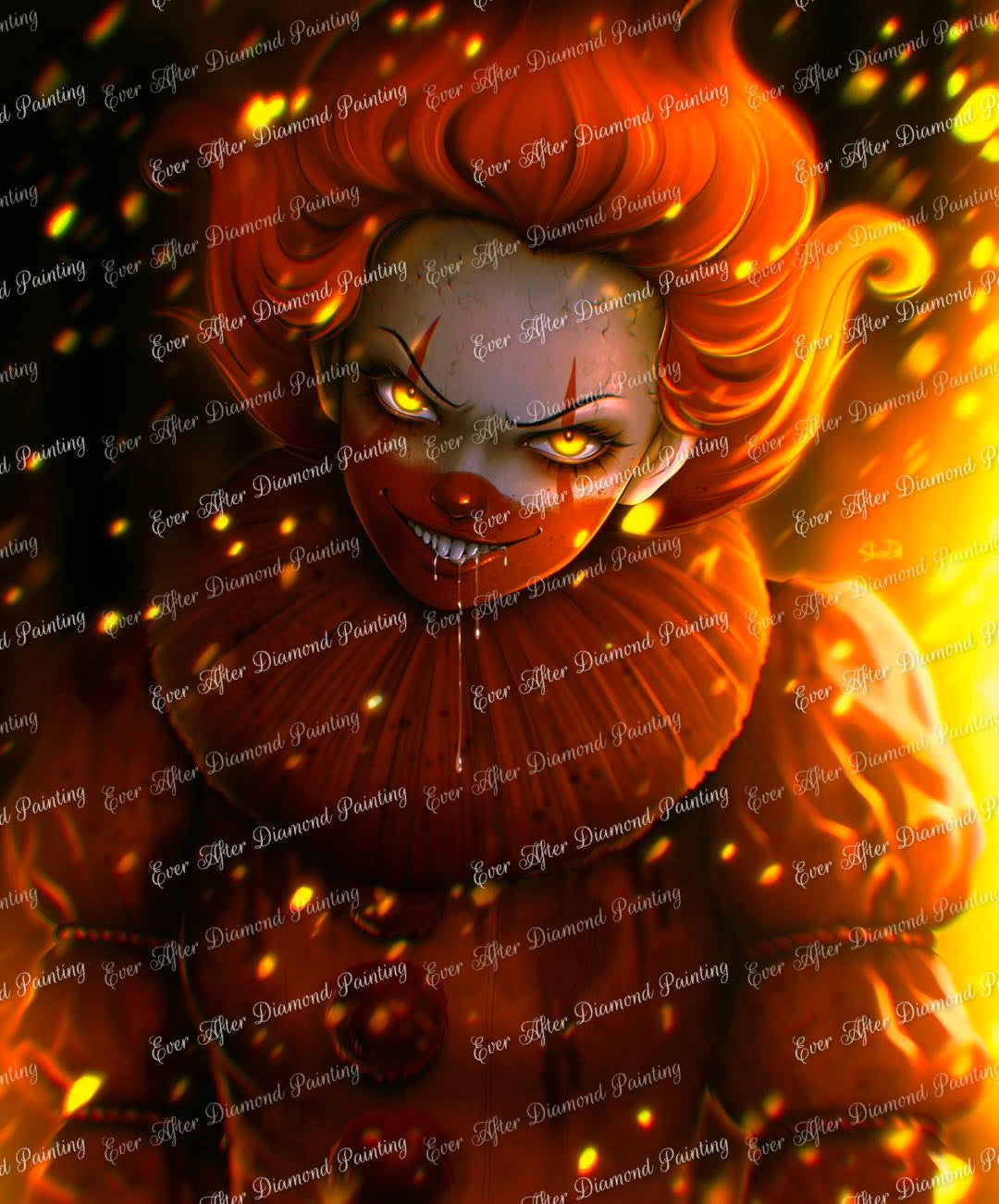 Evil Clown by Yaroslava Guskova