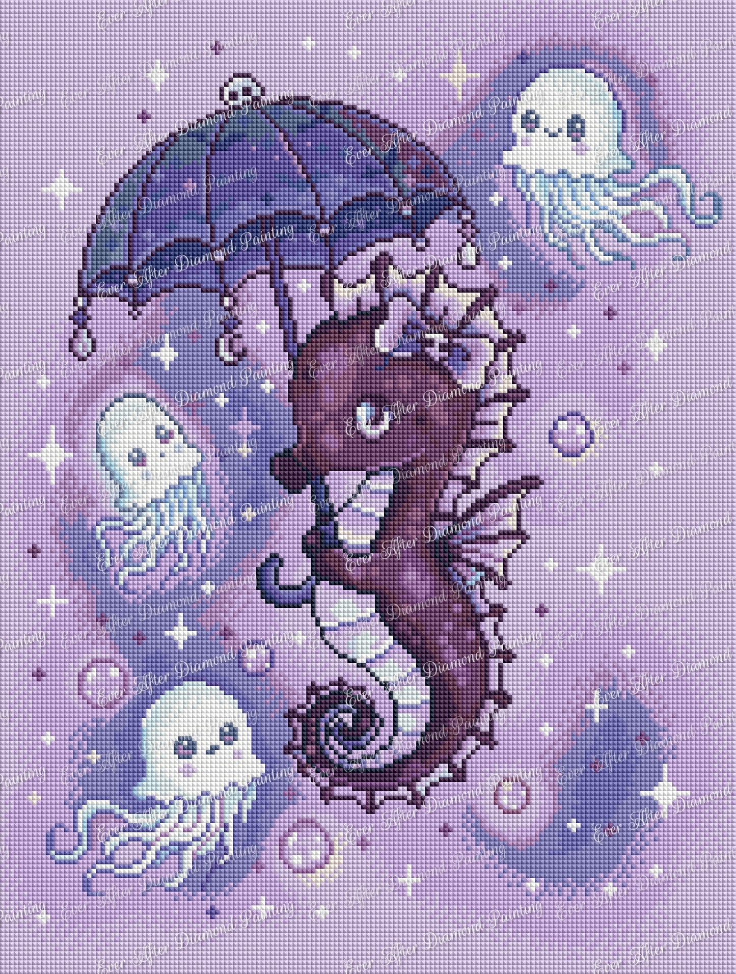 Gothic Seahorse by Galaxy Rain