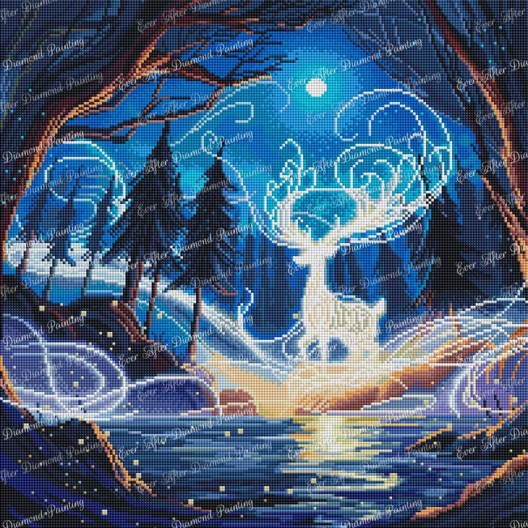 Winter Stag by Maria Gomez