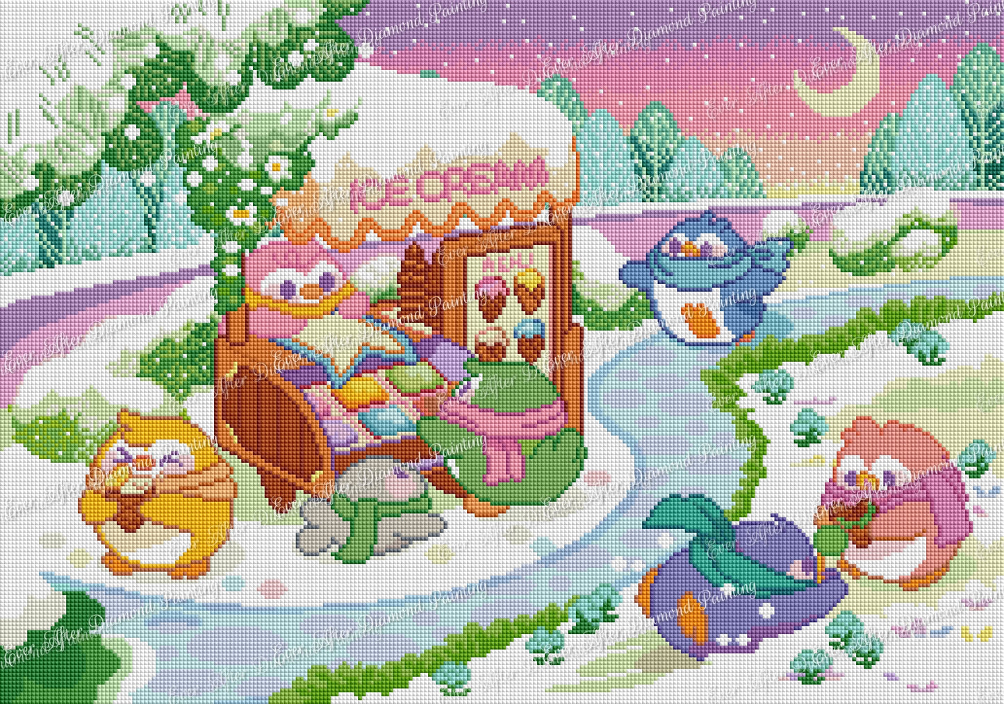 Penguin’s Ice Cream Shop by Applemoment