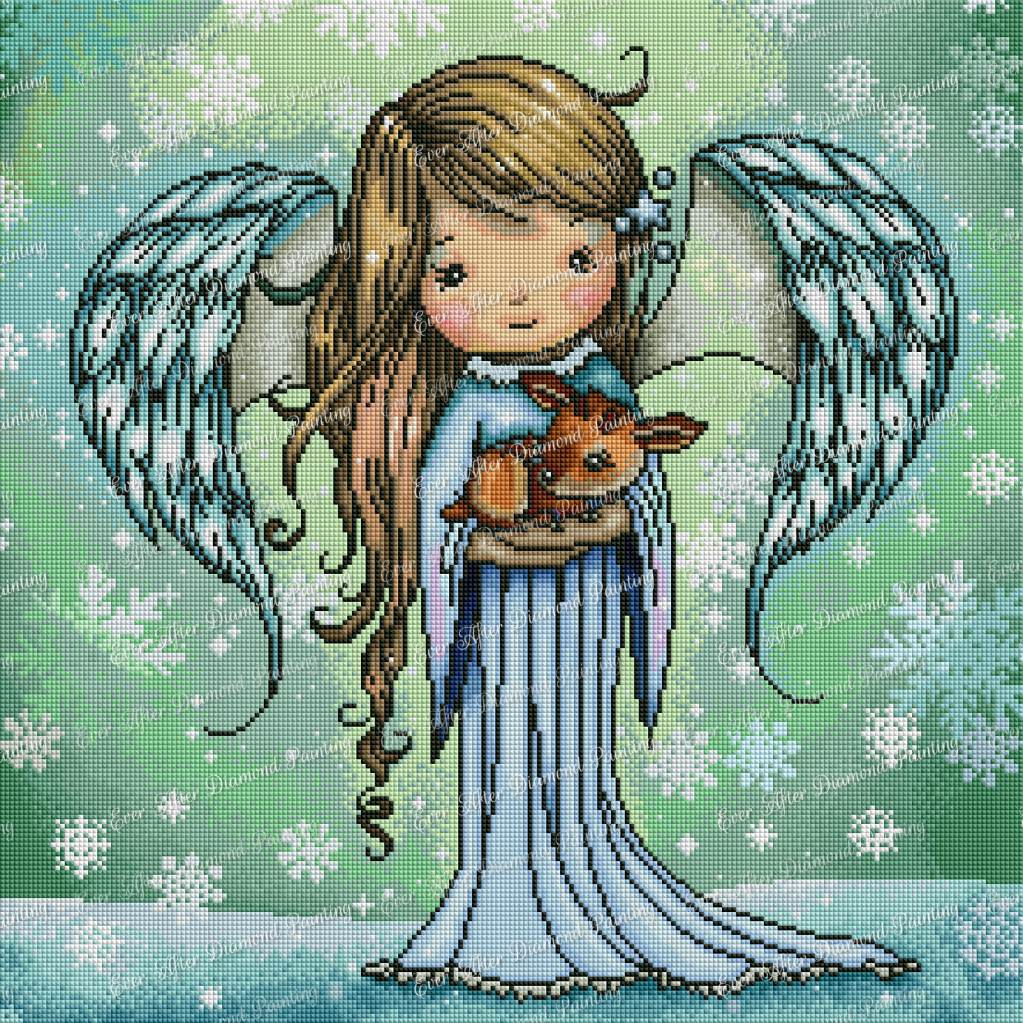 Angel Holding Fawn by Molly Harrison