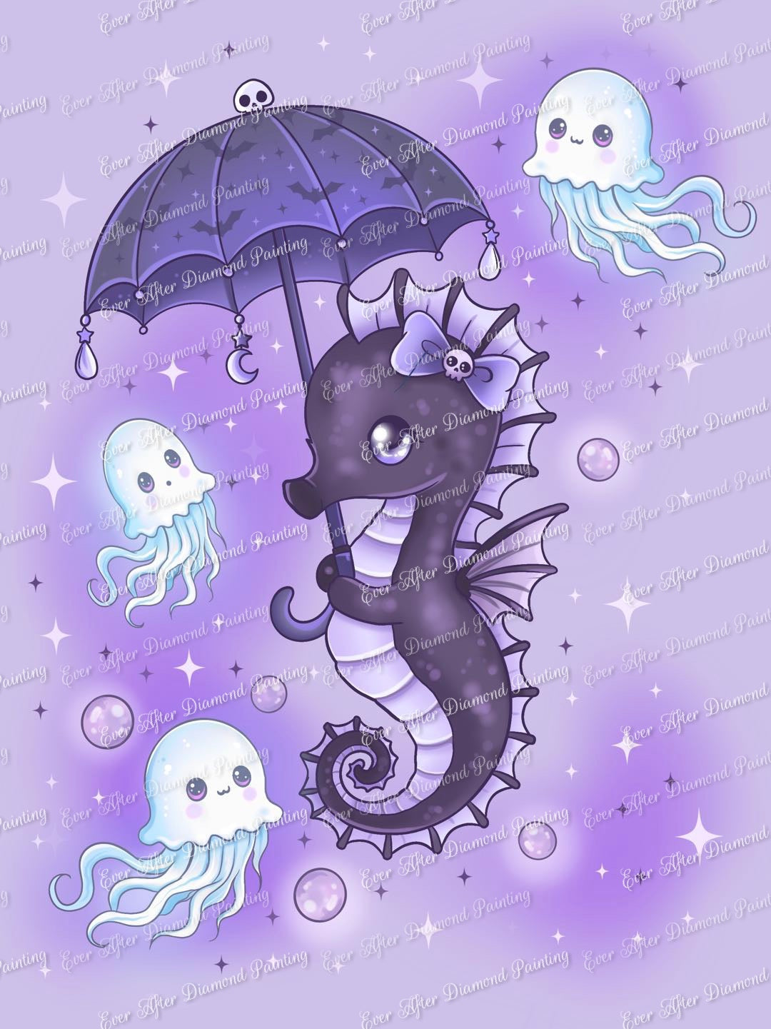 Gothic Seahorse by Galaxy Rain