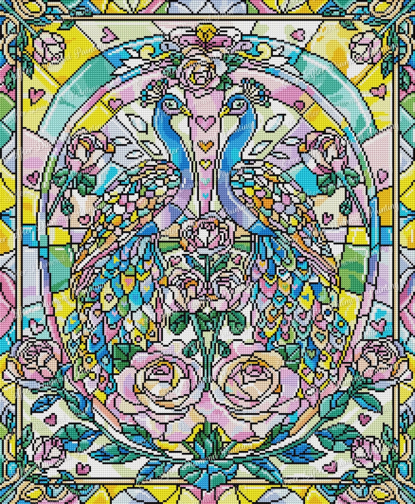 Stained Glass Peacock by Jess Stempel