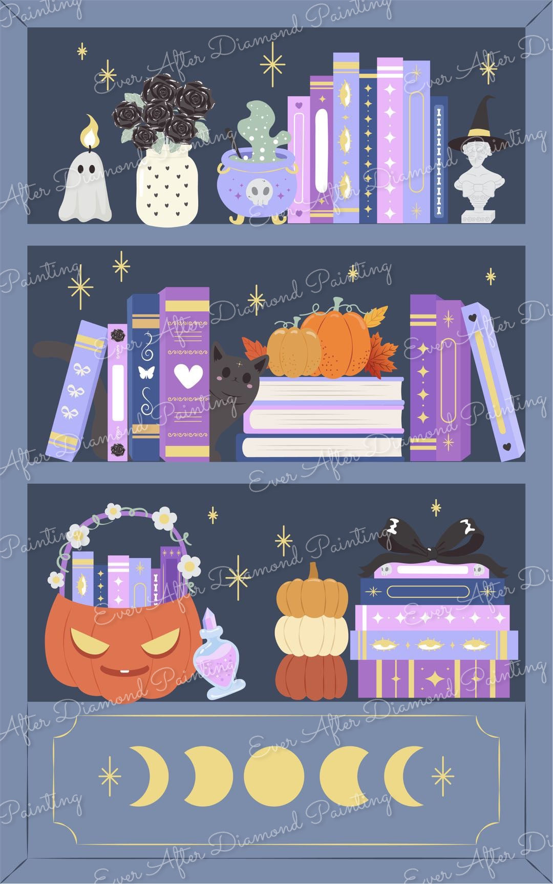 The Enchanted Book Shelf by Pick Your Vibe Art