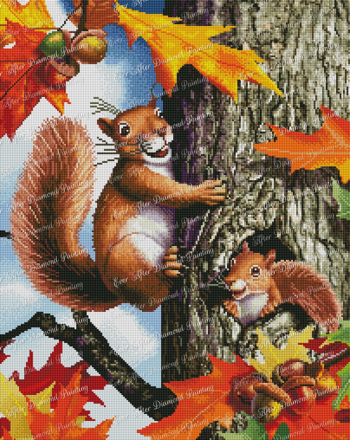 Red Squirrels by Jerry Lofaro