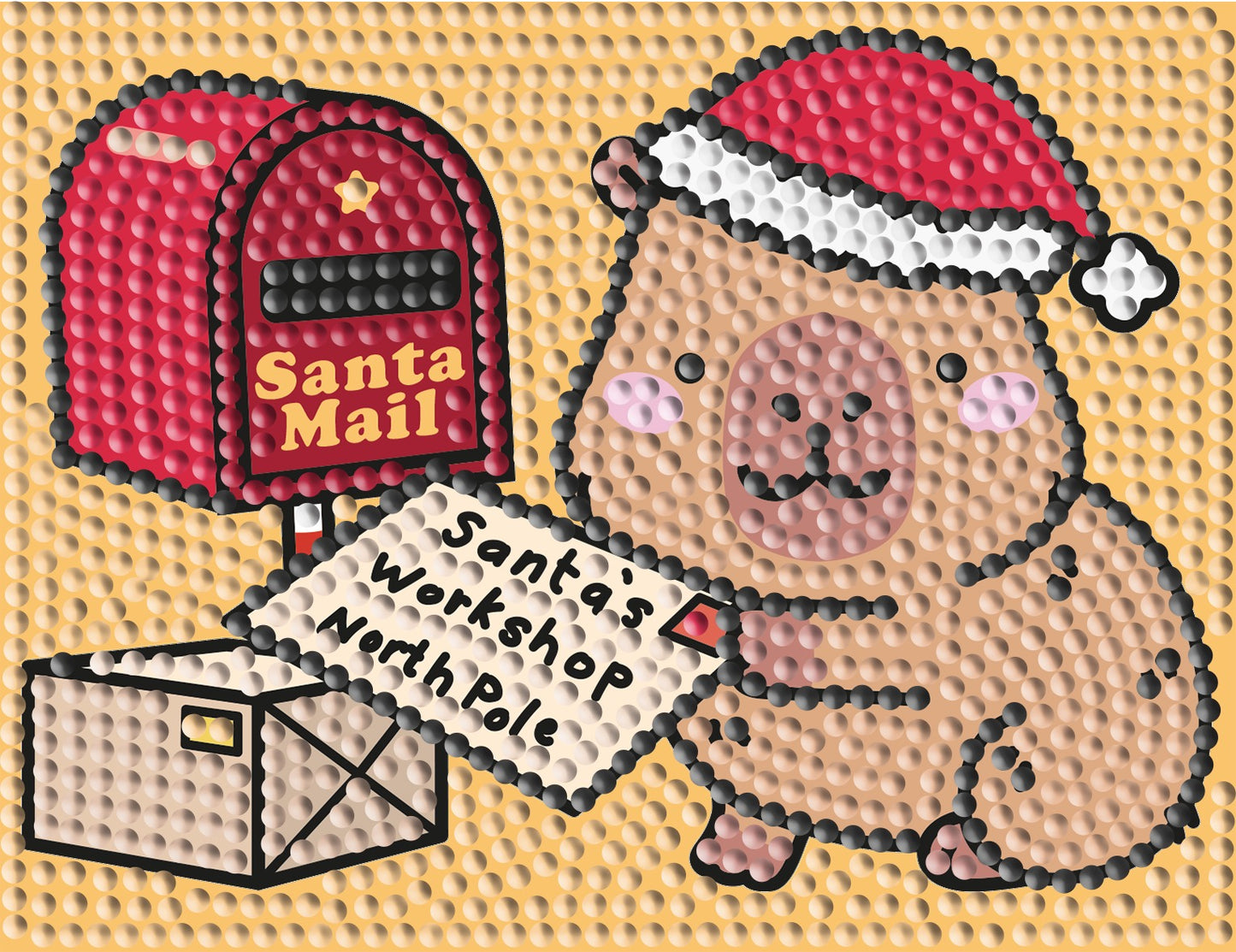 Cutie Capy Christmas Mini Set Featuring the Art Work of Look Look Pretty Paper