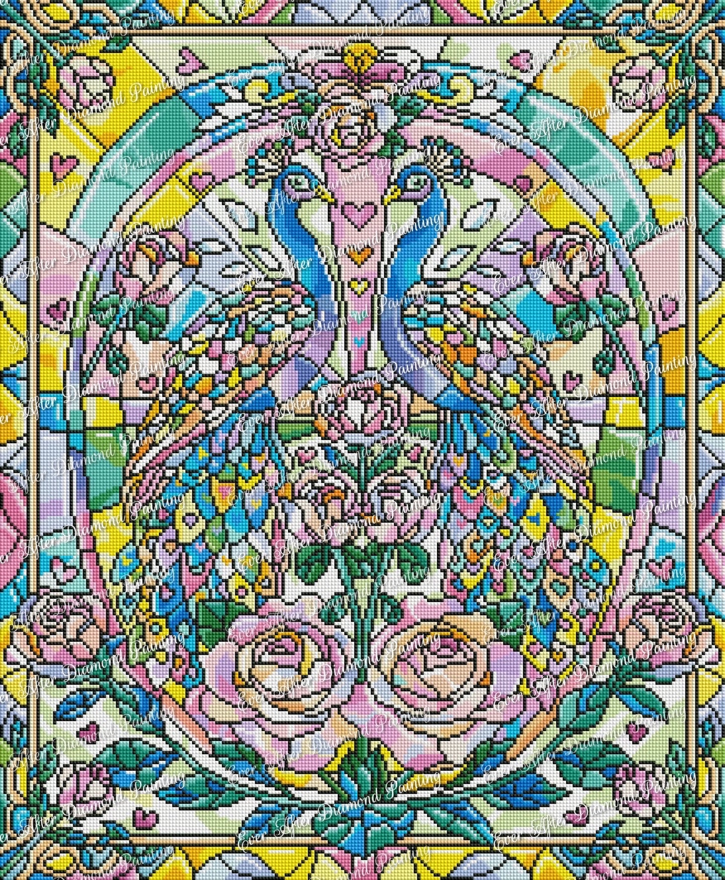 Stained Glass Peacock by Jess Stempel