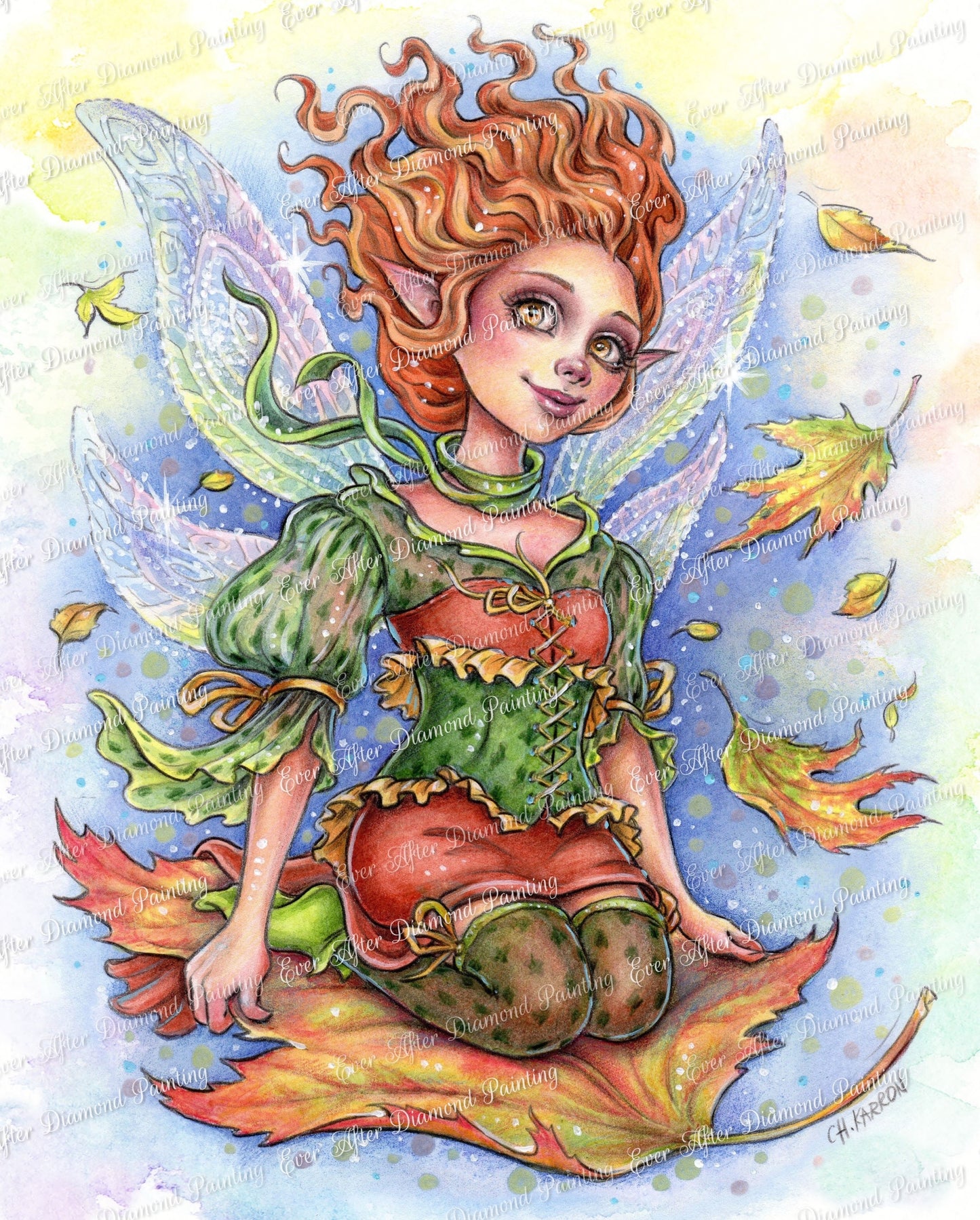 Leaf Rider Fairy by Christine Karron