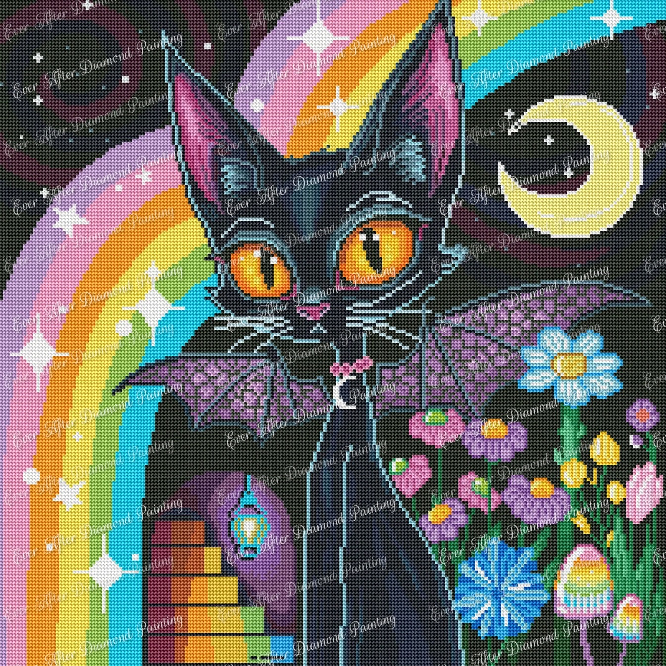 Bat Kitty by Celestial Soul Art