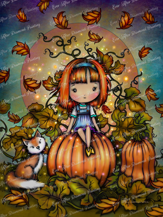 Fox In The Pumpkin Patch by Molly Harrison