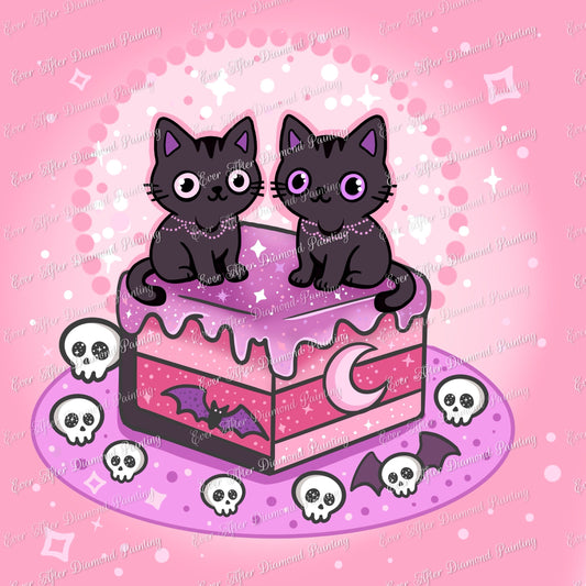 Kawaii Kitty Cake Magic by Galaxy Rain