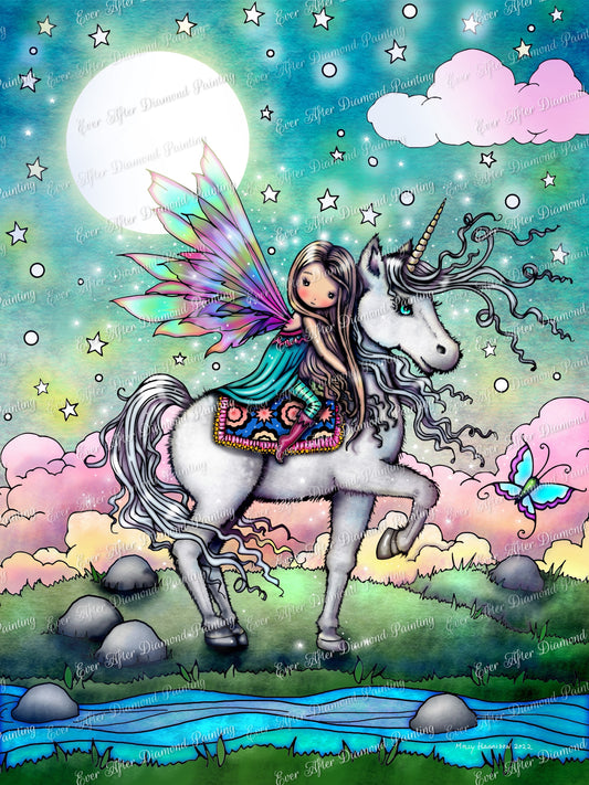 Whimsical Fairy and Unicorn by Molly Harrison “Enchanted Edition”