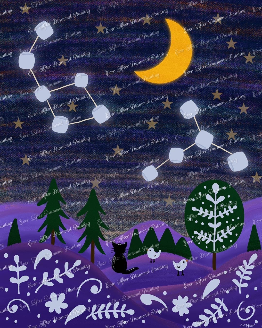 Adventure Kitty and the Marshmallow Constellations by Chromatique Soul