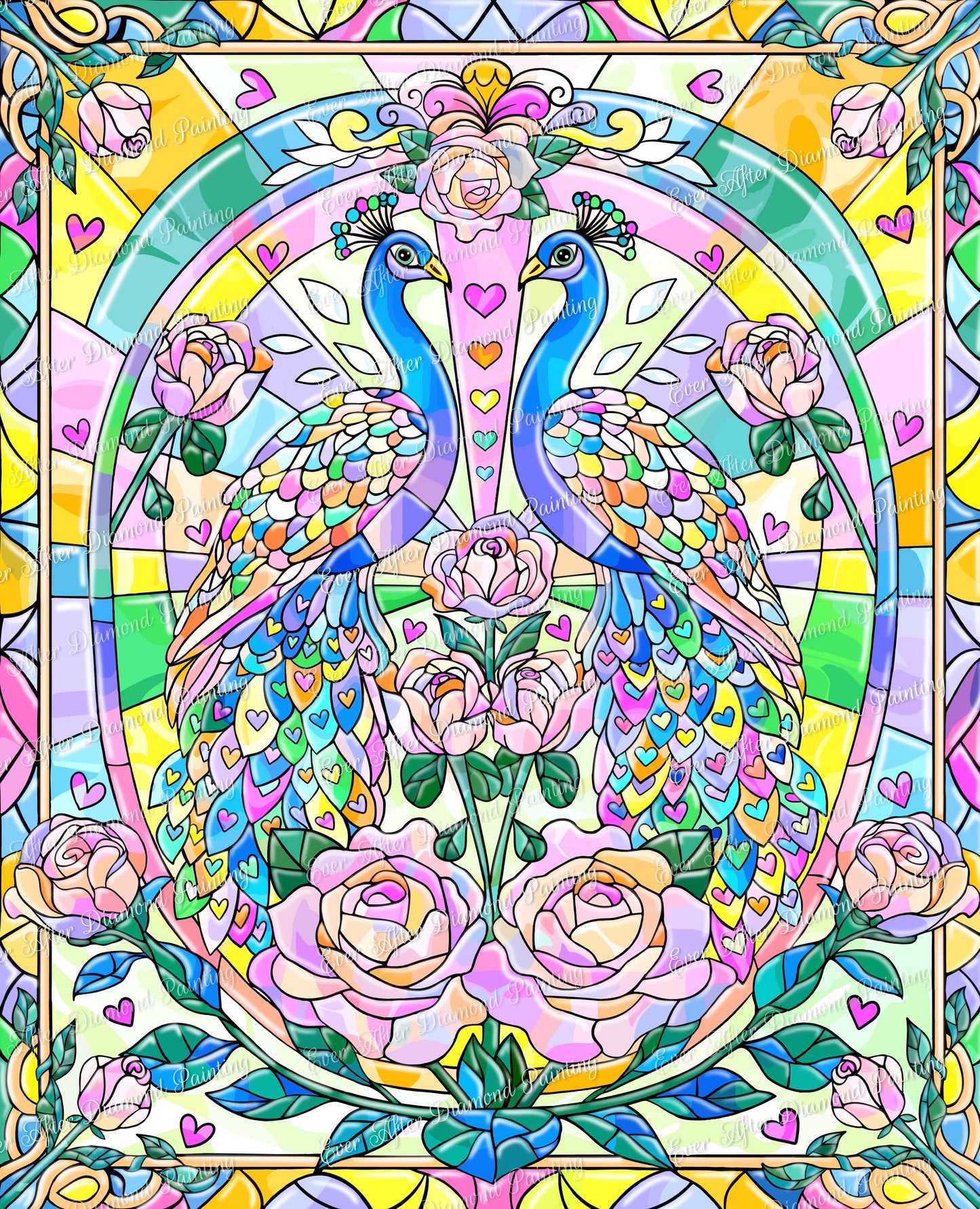 Stained Glass Peacock by Jess Stempel