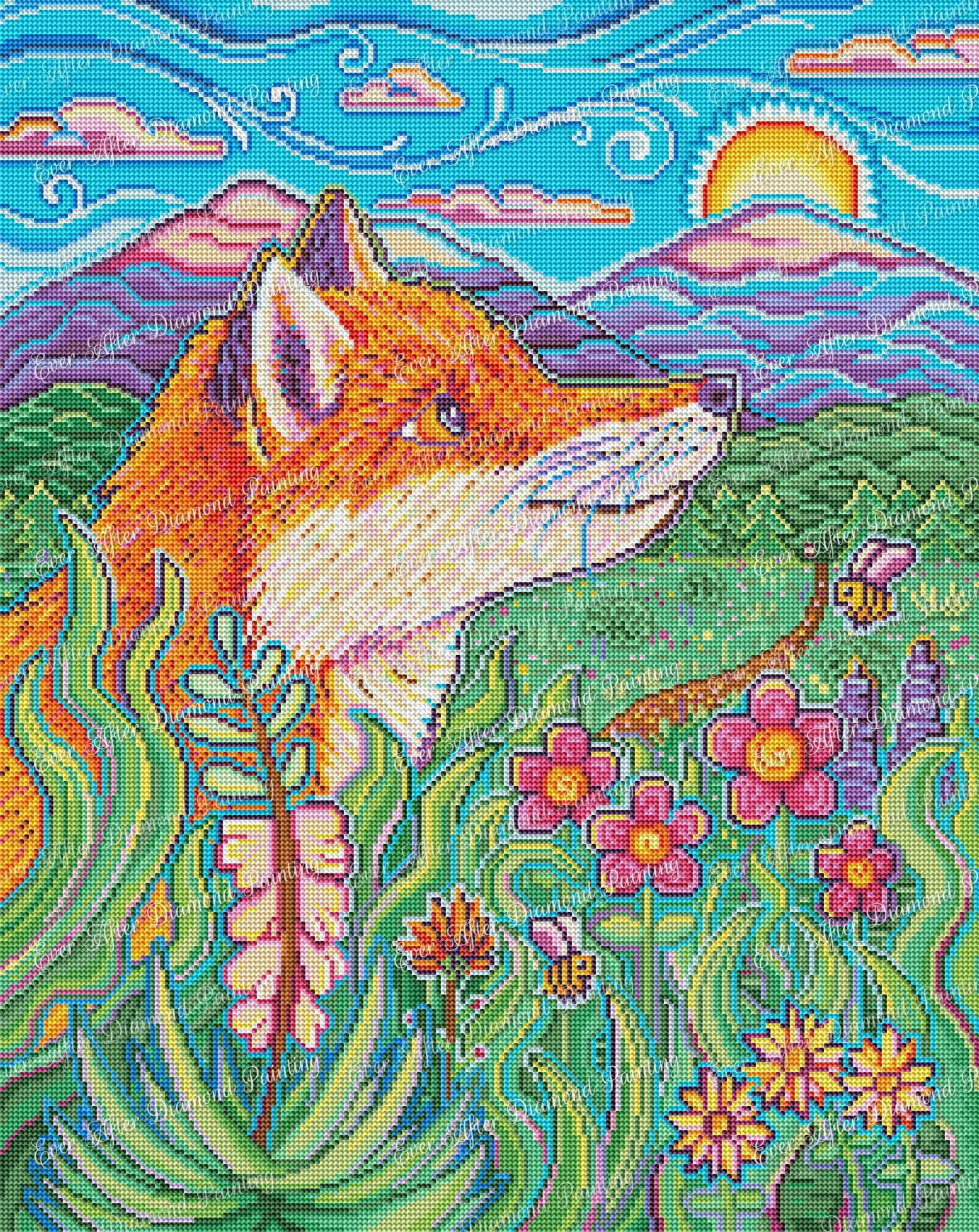 Fox In The Field by John Speaker