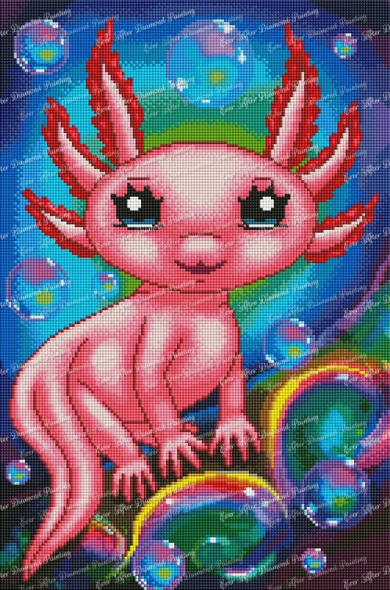 Bubbles the Axolotl by Emma Casey