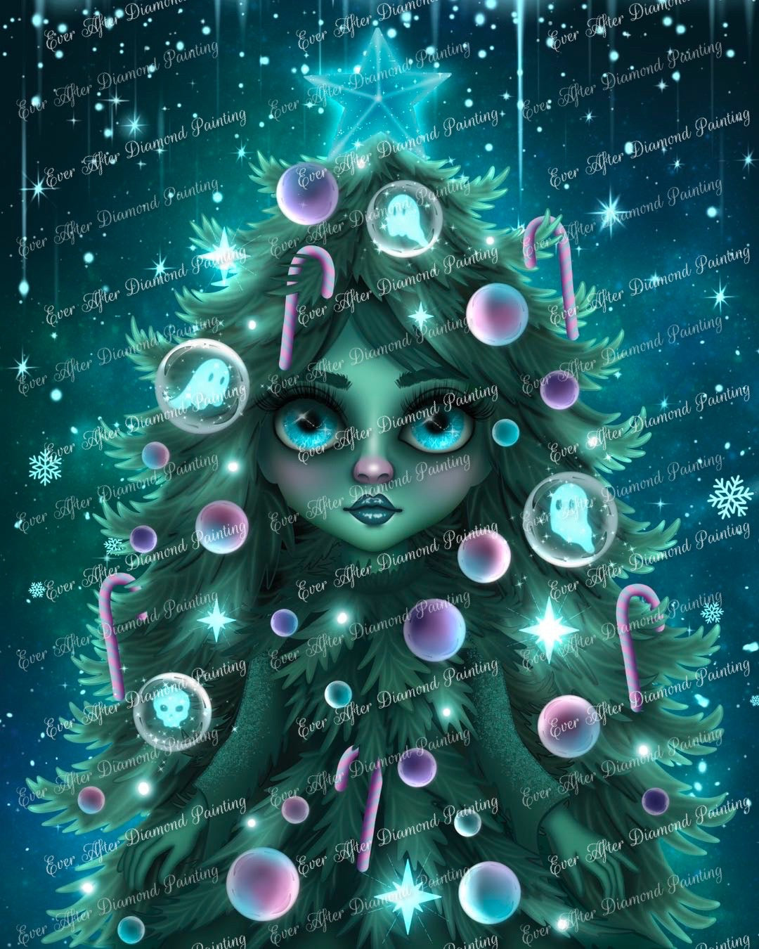 Starlit Evergreen Celestial Soul Art