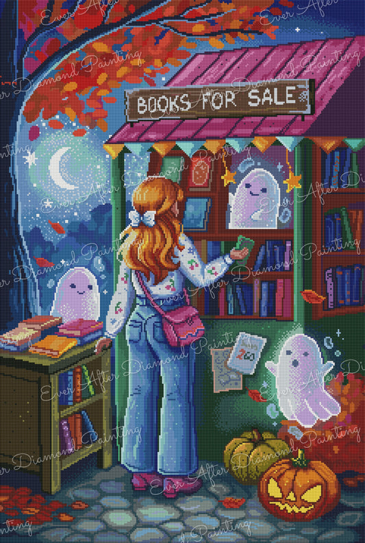 The Haunted Book Nook by Maria Chetkareva