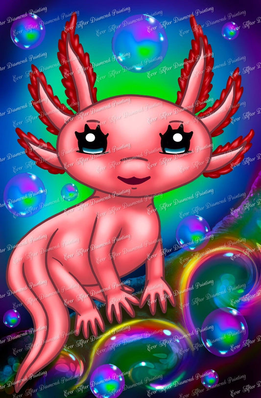 Bubbles the Axolotl by Emma Casey