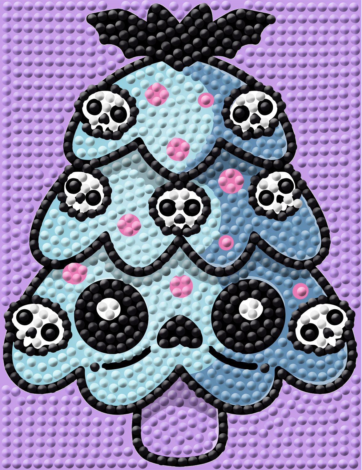 Kawaii Pastel Goth Christmas Mini Set Featuring the Art Work of Sonchs Curiosities