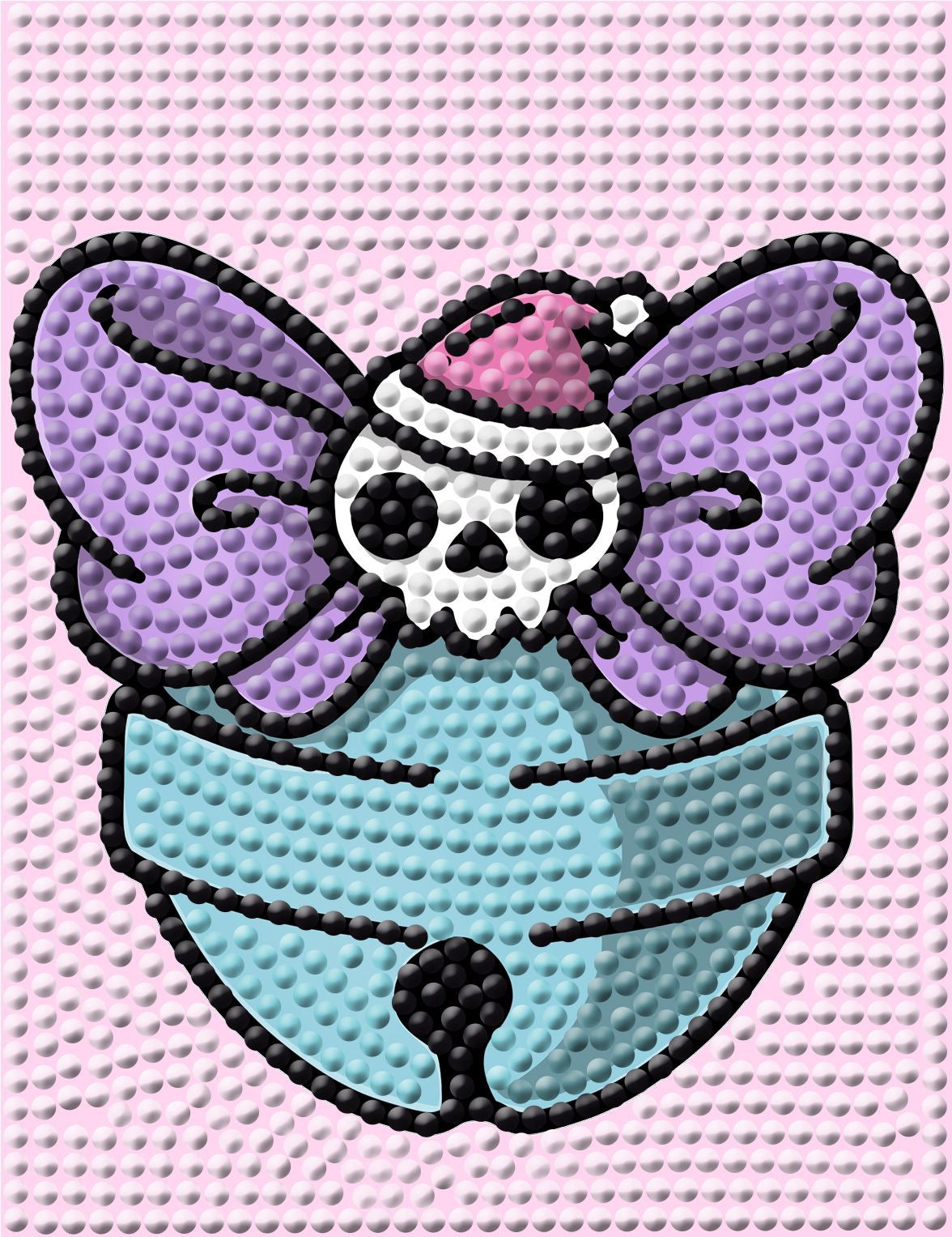 Kawaii Pastel Goth Christmas Mini Set Featuring the Art Work of Sonchs Curiosities