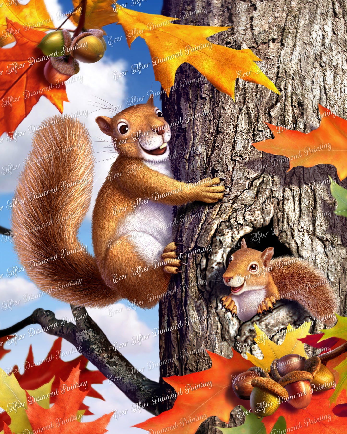 Red Squirrels by Jerry Lofaro