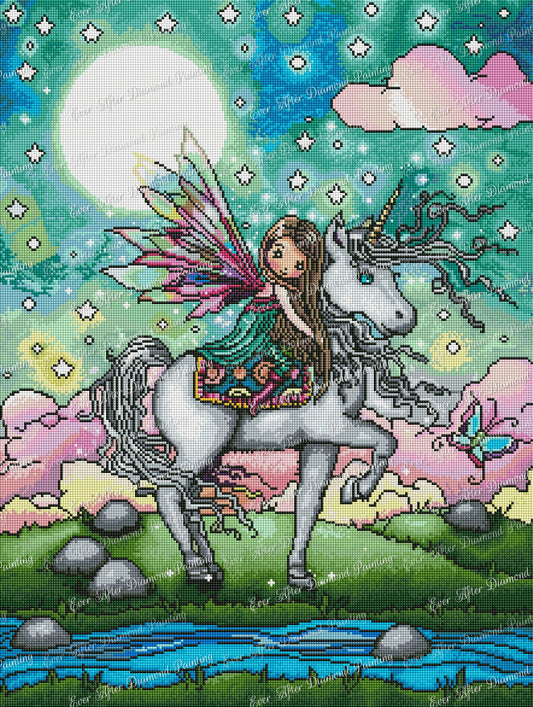 Whimsical Fairy and Unicorn by Molly Harrison “Enchanted Edition”