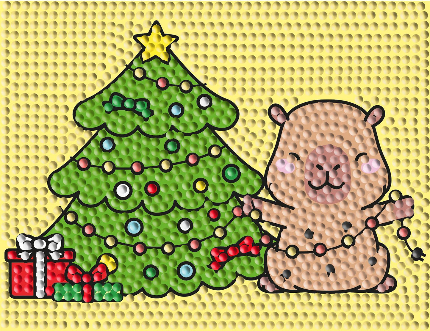 Cutie Capy Christmas Mini Set Featuring the Art Work of Look Look Pretty Paper