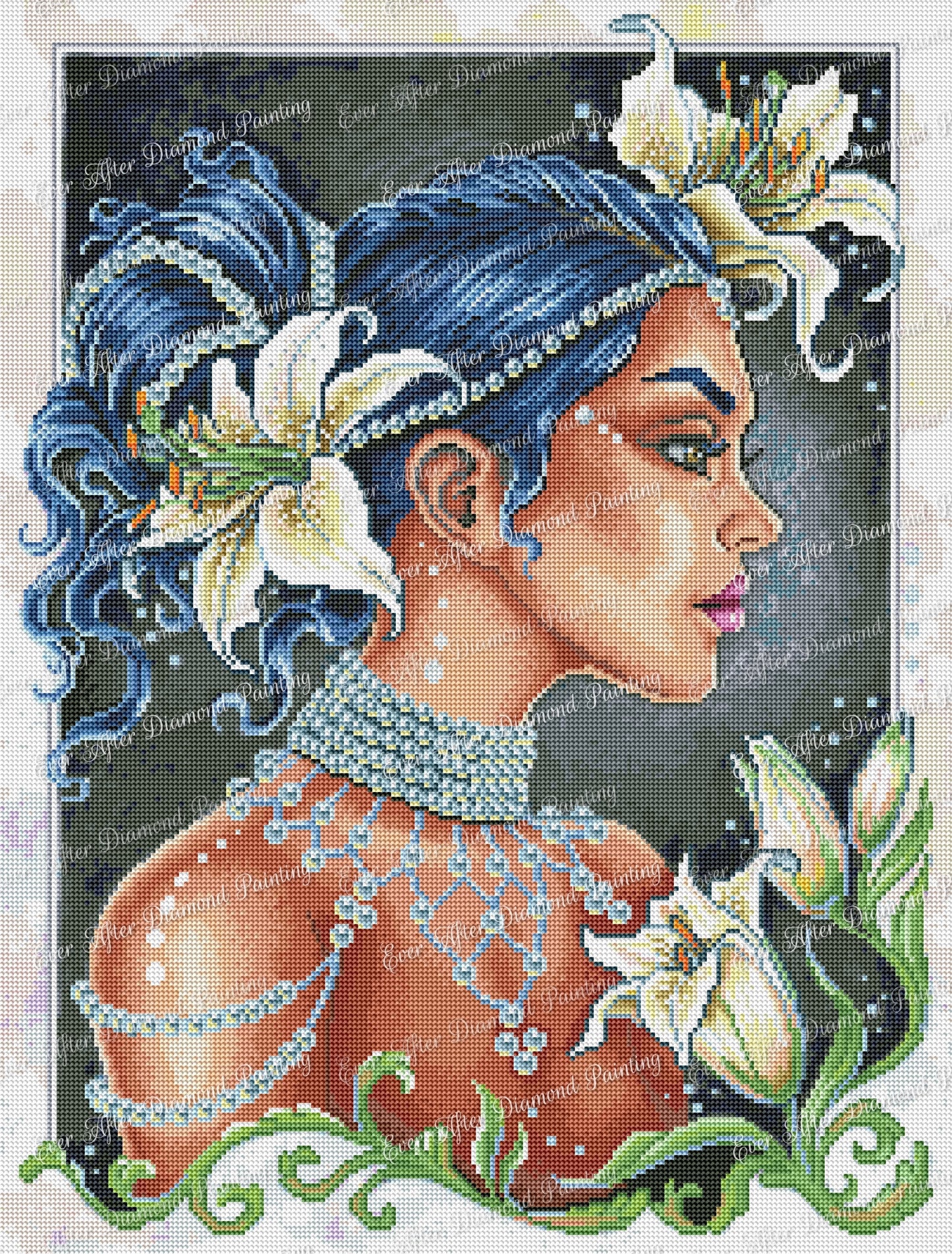 Lilies and Pearls by Christine Karron