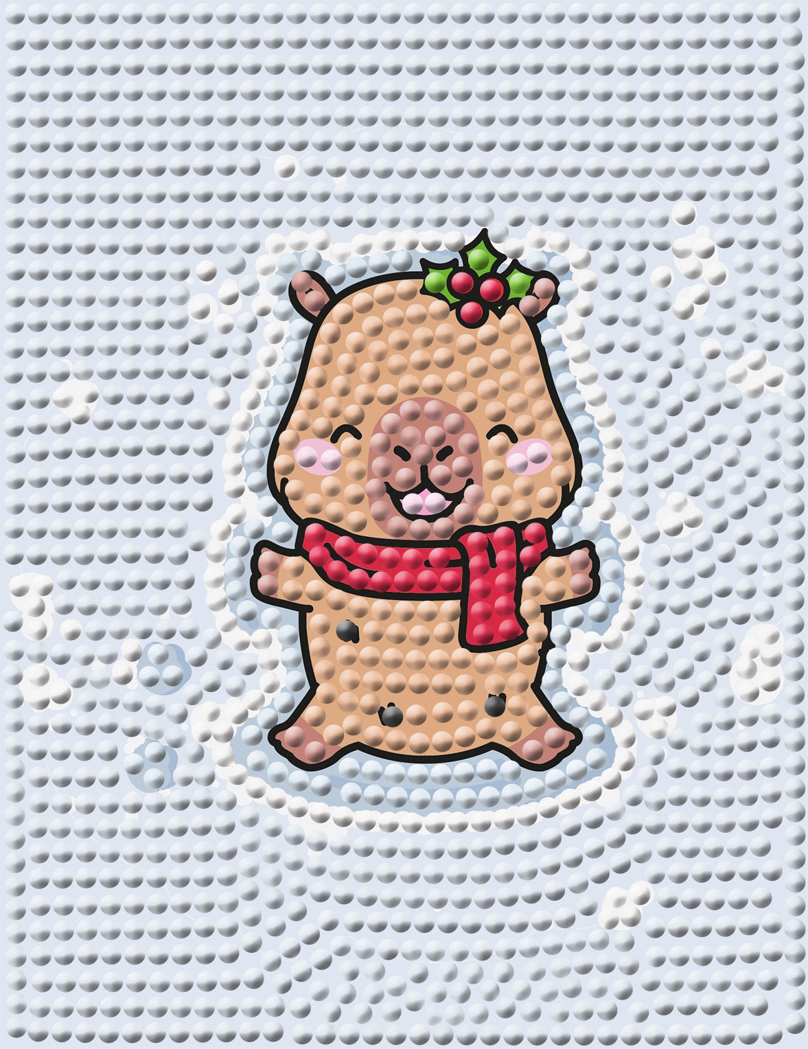 Cutie Capy Christmas Mini Set Featuring the Art Work of Look Look Pretty Paper