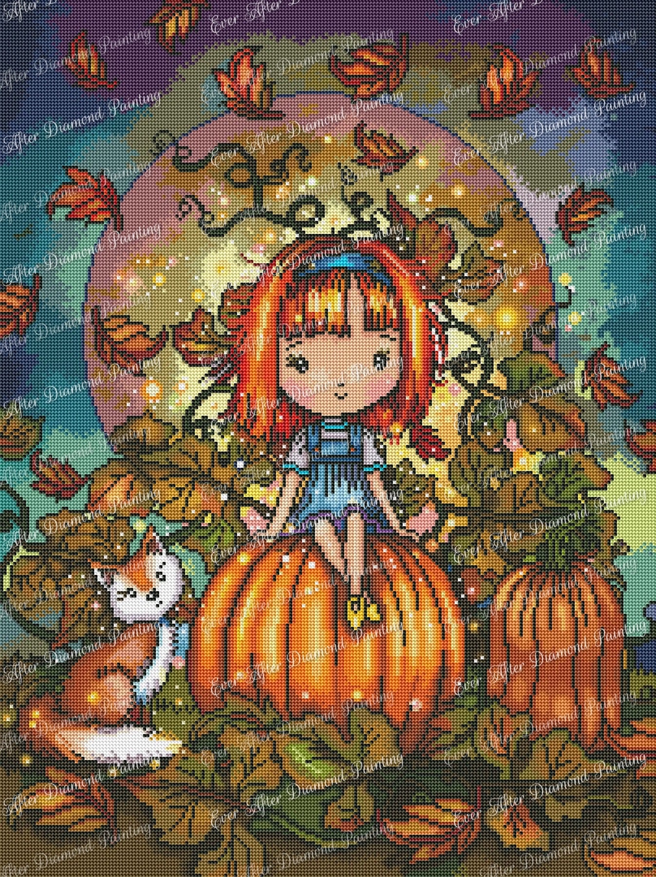 Fox In The Pumpkin Patch by Molly Harrison